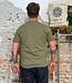 T-shirt met print TIM SKETCH OWL OLIVE biologisch katoen KCA