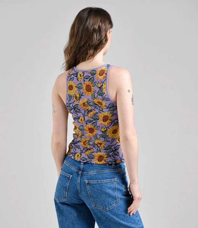 DEDICATED tanktop SUNFLOWER van biologisch katoen rib