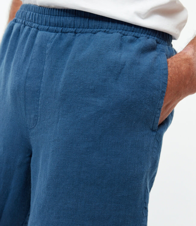 GIVN korte broek van pure linnen LAURENT BLUE