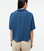 GIVN pure linnen blouse CAROLA BLUE v-hals