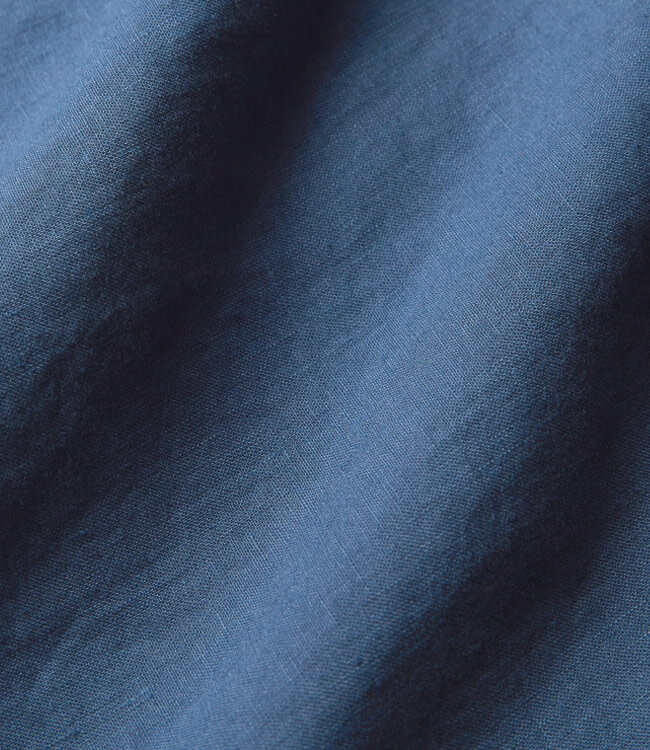 GIVN pure linnen blouse CAROLA BLUE v-hals