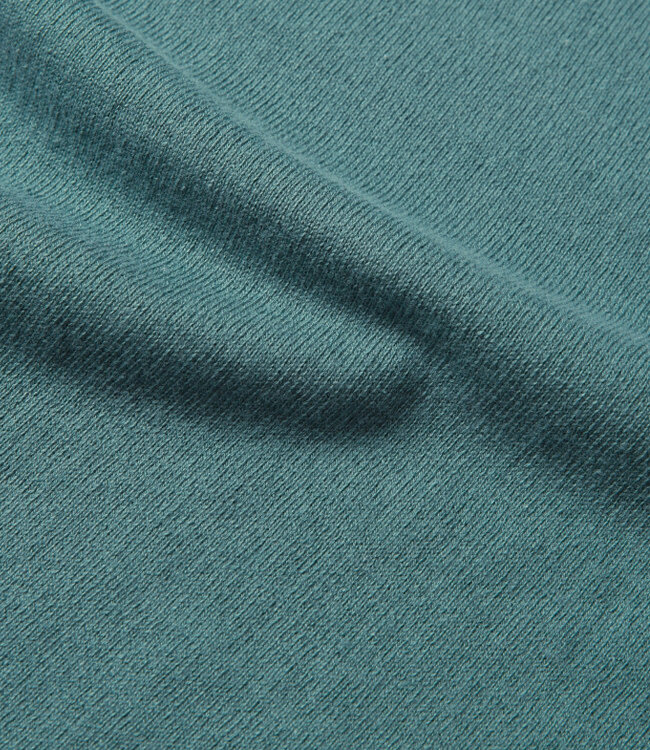 GIVN gebreide polo trui LINO GREEN biologisch katoen