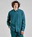 DEDICATED puur linnen overhemd RUTE PETROL GREEN