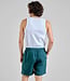 DEDICATED korte linnen heren broek SEB PETROL GREEN