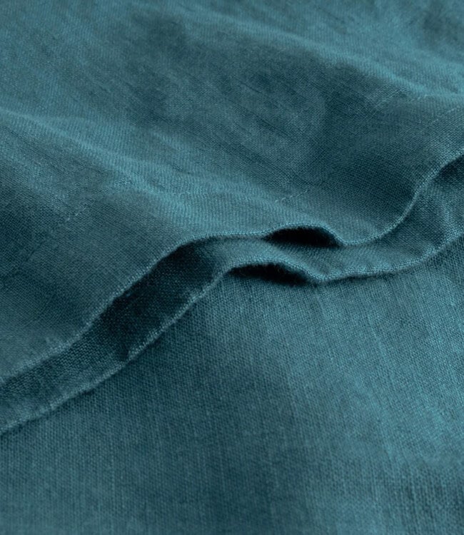 DEDICATED linnen chino BORRY PETROL GREEN pure linnen