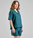 DEDICATED linnen blouse TORUP PETROL GREEN