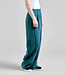 DEDICATED lange high waist linnen broek VICKY PETROL GREEN