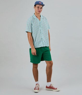 BRAVA fabrics BRAVA overhemd korte mouw ALOHA MARBLES biologisch katoen