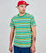 BRAVA t-shirt van biologisch katoen STRIPES GREEN