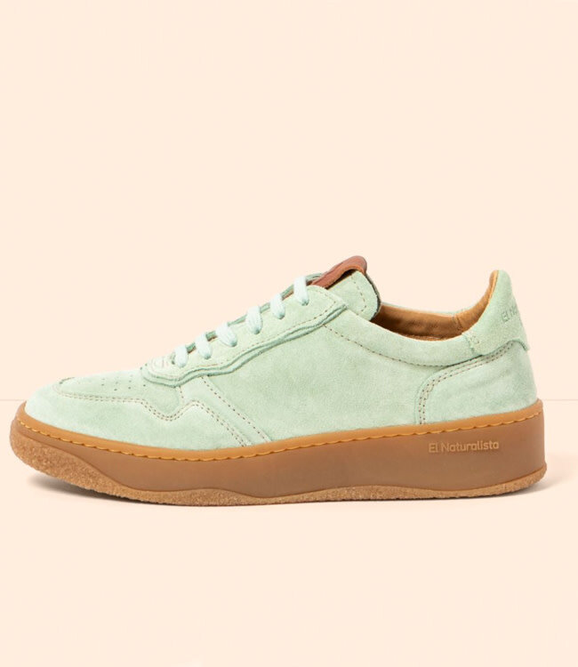 EL NATURALISTA duurzame sneaker GEO MINT suede