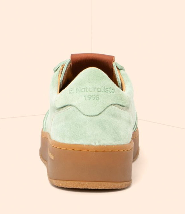 EL NATURALISTA duurzame sneaker GEO MINT suede