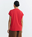 THINKING MU basic t-shirt VOLTA RED van biologisch katoen
