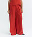THINKING MU pantalon CIRILA RED 100% cupro