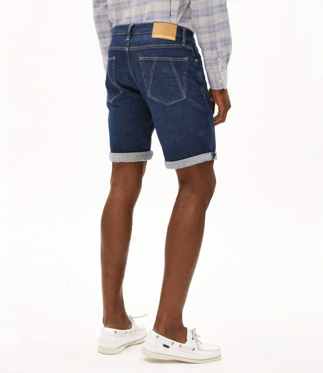 ARMEDANGELS Korte broek NAAILO DARK DENIM biokatoen