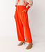 SKFK pantalon met wijde pijpen ESTI ORANGE van tencel