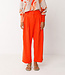 SKFK pantalon met wijde pijpen ESTI ORANGE van tencel