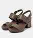 The ART company ART zwarte duurzame sandalen met blokhak ROMA KAKI
