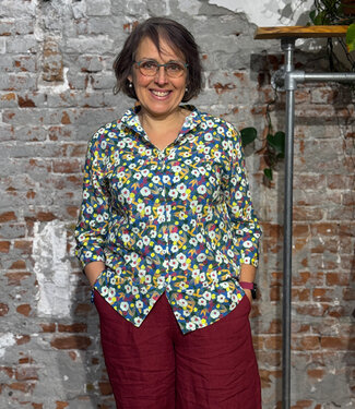 Anukoo ANUKOO blouse ANNIKA BLOOM van biologisch katoen voile