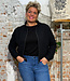 Komodo KOMODO broderie blouson jas LOTUS BLACK biologisch katoen