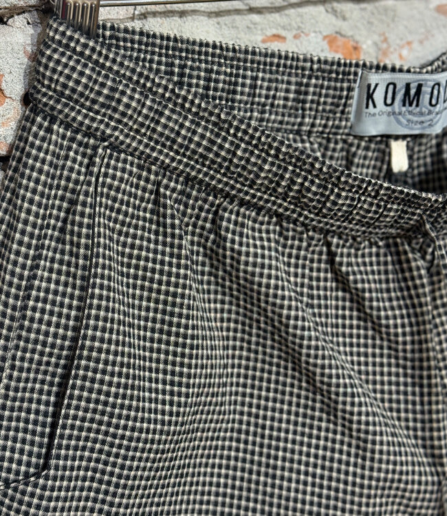 KOMODO korte broek JERRY CHECK biologisch katoen