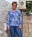 KOMODO blouse met print CORBY BLUE van tencel en linnen