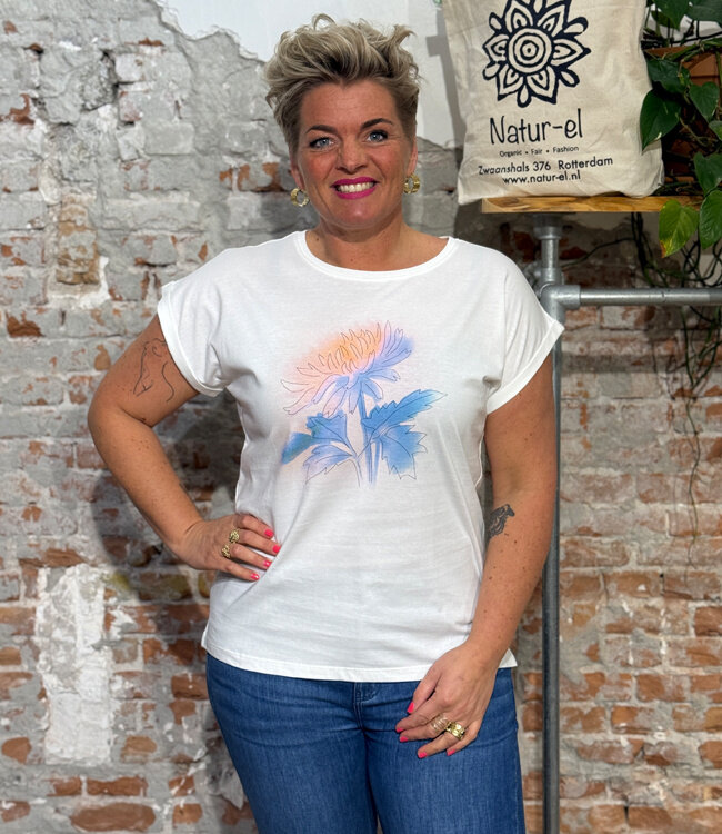 DEDICATED shirt VISBY FLOWER DREAM biologisch katoen