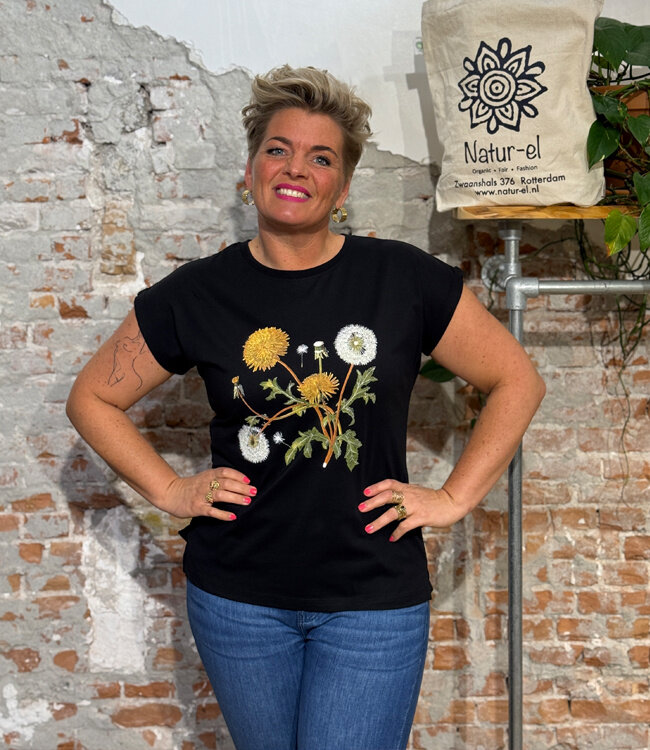 DEDICATED shirt VISBY DANDELION biologisch katoen