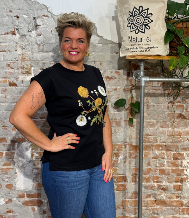 DEDICATED shirt VISBY DANDELION biologisch katoen