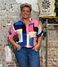 Dedicated DEDICATED wijde blouse ALSVIK BLOCKS met print tencel
