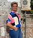 DEDICATED wijde blouse ALSVIK BLOCKS met print tencel