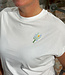 GIVN shirt met korte kapmouw LAILA FLOWER STITCH