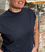 THINKING MU basic t-shirt VOLTA NAVY van biologisch katoen