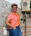 SKFK wijde blouse AIAN STRIPES met print van ecovero