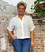 MAZINE wijde linnen blouse ELLA WHITE korte mouw