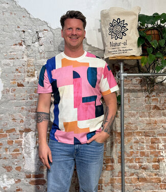 Dedicated DEDICATED shirt STOCKHOLM BLOCKS biologisch katoen