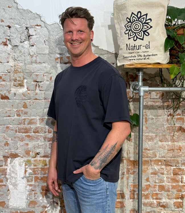 THINKING MU heren shirt ERIC SHELL biologisch katoen