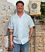 KnowledgeCottonApparel Linnen korte mouw overhemd HENRI SKY KCA