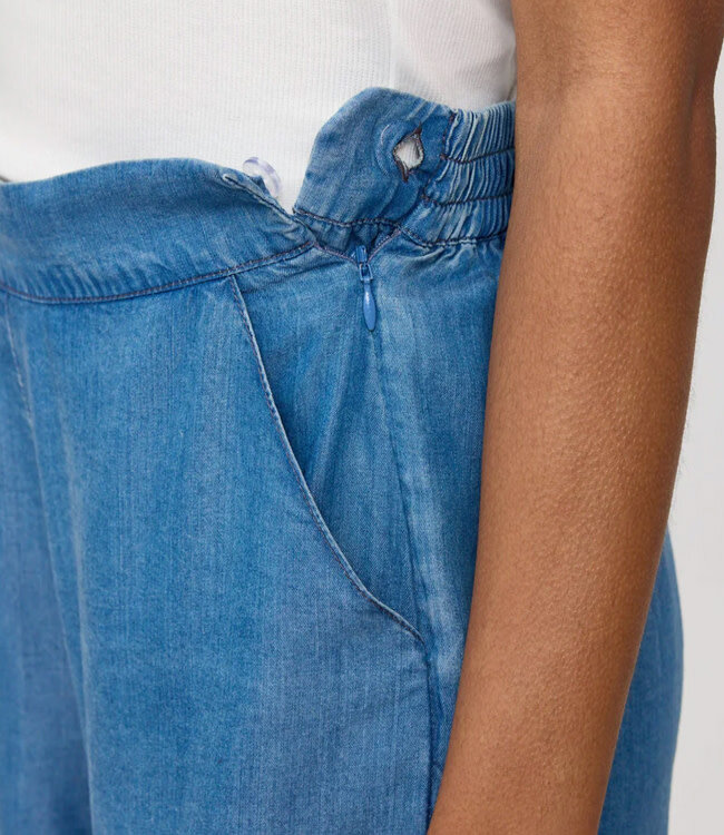 MAZINE korte bermuda broek SERA BLUE van tencel