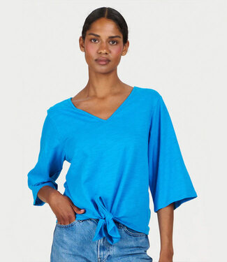 Komodo KOMODO shirt COBALT met knoop biologisch katoen