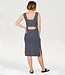 KOMODO jurk met open rug BESS STRIPE van biologisch katoen