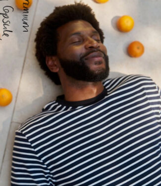 Komodo KOMODO gestreept t-shirt CLAUDE NAVY biologisch katoen