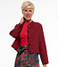 ALMA LOVIS pure linnen jasje RED met opstaand kraagje