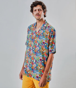 BRAVA fabrics BRAVA overhemd korte mouw ALOHA TUTTI FRUTTI ecovero