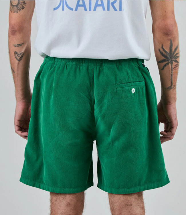 BRAVA korte broek corduroy biologisch katoen GREEN