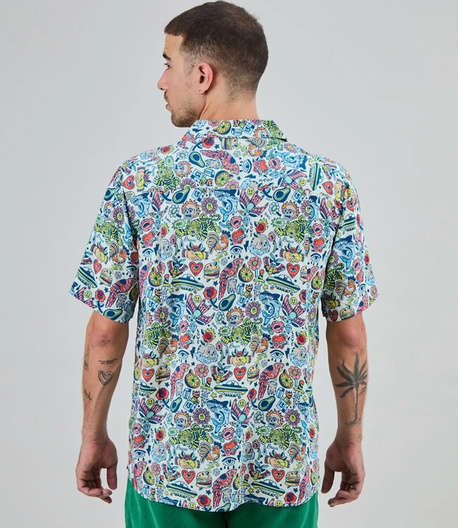 BRAVA overhemd korte mouw ALOHA ASIS ecovero