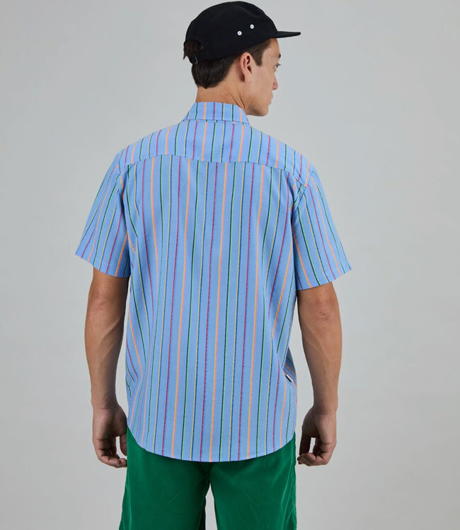 BRAVA overhemd korte mouw STEN STRIPES van ecovero