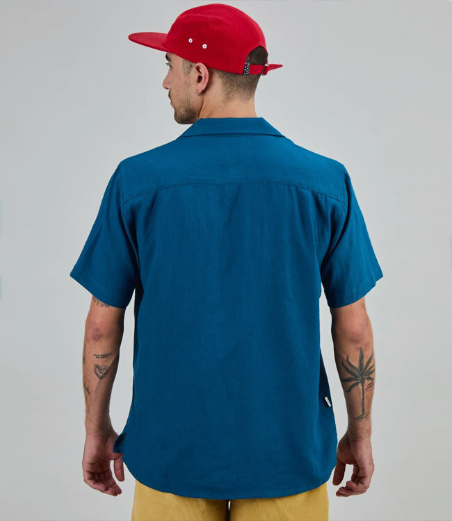 BRAVA overhemd korte mouw ALOHA PERCALES linnen ecovero