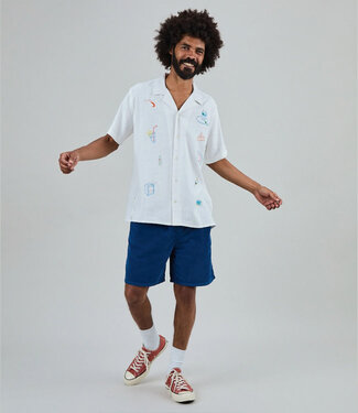 BRAVA fabrics BRAVA overhemd korte mouw ALOHA CHIRINGGUITO linnen ecovero