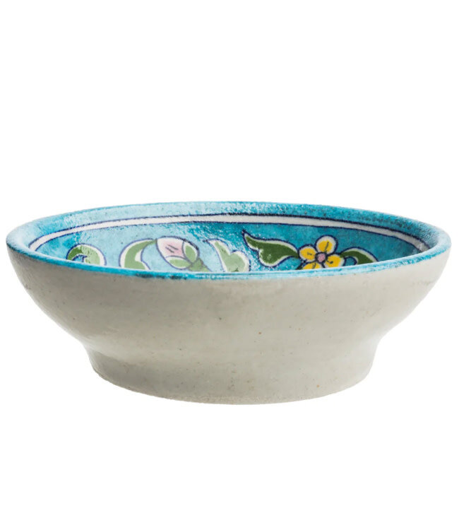 TRANQUILLO Zeep schaaltje van keramiek  CHERRY BLOSSOM Handmade & Fairtrade