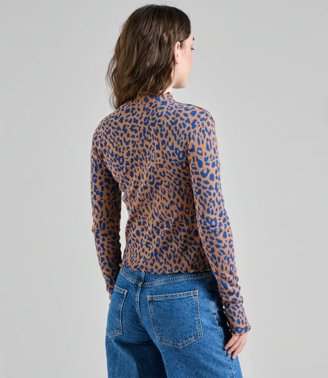 DEDICATED rib shirt RYD LEOPARD van biologisch katoen